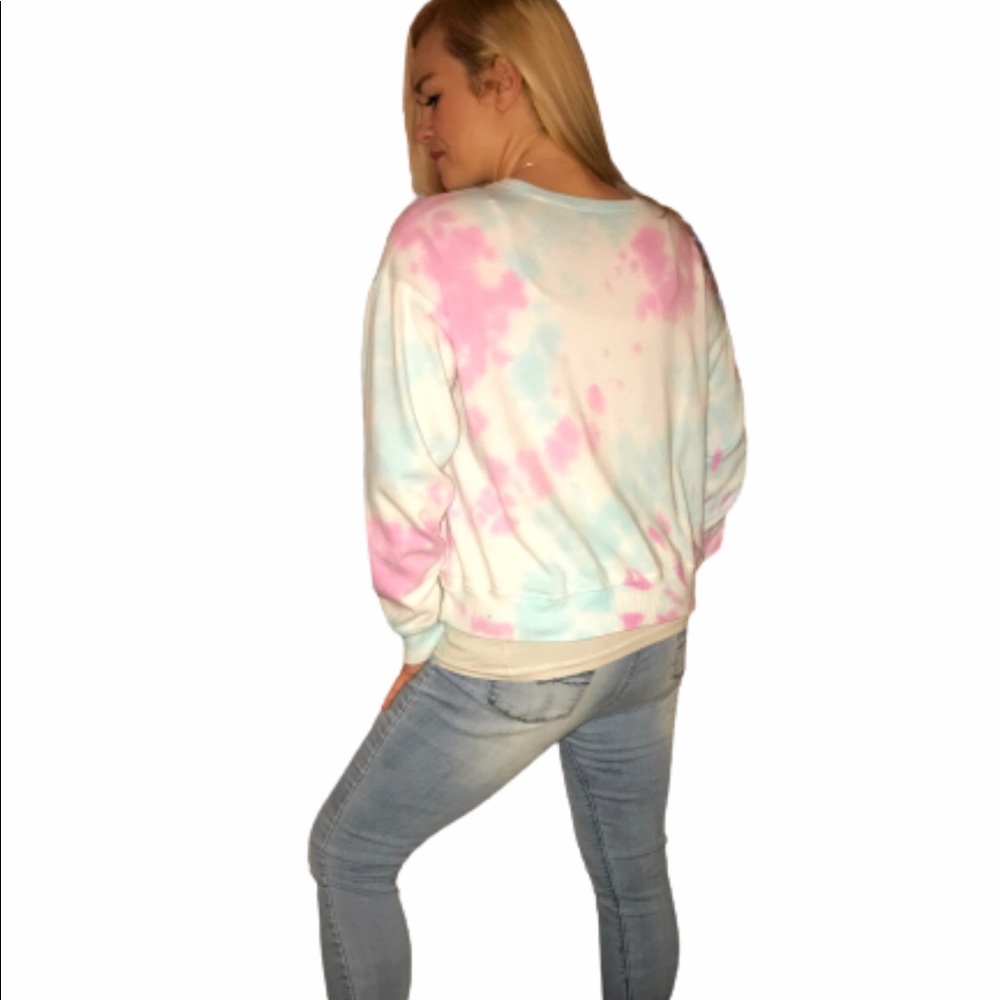 SO Brand Tie Dye Crew Sweatshirt